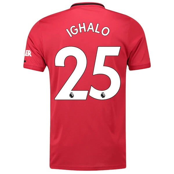 Camiseta Manchester United NO.25 Ighalo 1ª Kit 2019 2020 Rojo